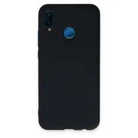 Newface Huawei P20 Lite Kılıf Nano Içi Kadife  Silikon - Lacivert