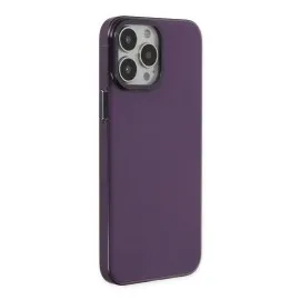 Newface Iphone 13 Pro Max Kılıf Anka Pc Sert Metal Kapak - Mor