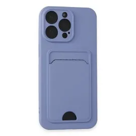 Newface Iphone 14 Pro Max Kılıf Kelvin Kartvizitli Silikon - Lila