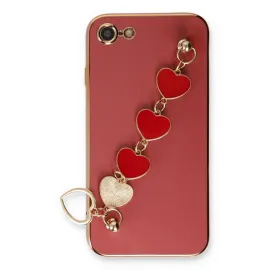 Newface Iphone 7 Kılıf Esila Silikon - Kırmızı