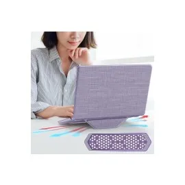 Newface Macbook Air 13 Macbook Kumaş Kapak - Mor