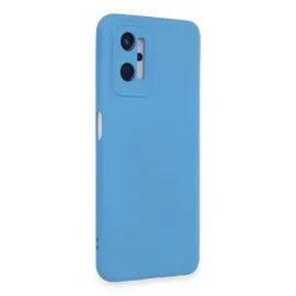 Newface Realme 9I 4G Kılıf Nano Içi Kadife Silikon - Mavi
