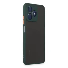 Newface Realme C53 Kılıf Montreal Silikon Kapak - Yeşil