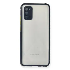 Newface Samsung Galaxy A02S Kılıf Miami Şeffaf Silikon - Lacivert
