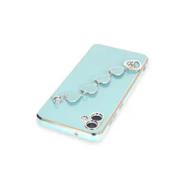 Newface Samsung Galaxy A04 Kılıf Esila Silikon - Su Yeşili