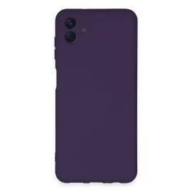 Newface Samsung Galaxy A04E Kılıf Nano Içi Kadife Silikon - Mor