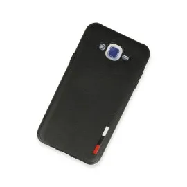 Newface Samsung Galaxy J7 Kılıf Loop Deri Silikon - Siyah