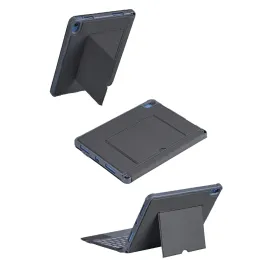 Newface T5508D iPad 2022 10.9 (10.Nesil) Kılıf Palermo Ledli Klavyeli Standlı Tablet Kılıfı - Siyah