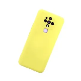 Newface Tecno Camon 16 Kılıf Nano Içi Kadife Silikon - Sarı