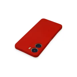 Newface Vivo Y16 Kılıf Nano Içi Kadife Silikon - Kırmızı