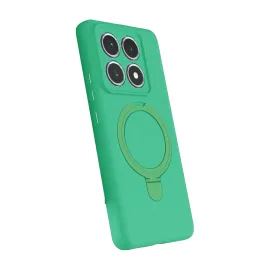 Newface Xiaomi Mi 14T Pro Regal Magsafe Standlı Kapak - Yeşil