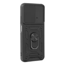 Newface Xiaomi Poco M4 Pro 4G Kılıf Pars Lens Yüzüklü Silikon - Siyah