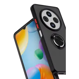 Newface Xiaomi Redmi 14C Kılıf Montreal Yüzüklü Silikon Kapak - Yeşil
