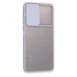 Newface Xiaomi Redmi Note 11 Pro Plus 5G Kılıf Palm Buzlu Kamera Sürgülü Silikon - Lila