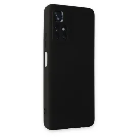 Newface Xiaomi Redmi Note 11T Kılıf Nano Içi Kadife Silikon - Siyah