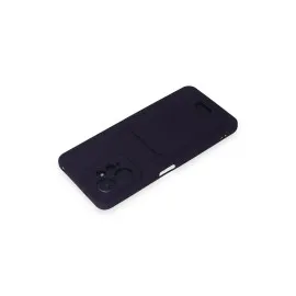 Newface Xiaomi Redmi Note 12 4G Kılıf Kelvin Kartvizitli Silikon - Derin Mor