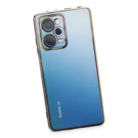 Newface Xiaomi Redmi Note 12 Pro 5G Kılıf Razer Lensli Silikon - Gold