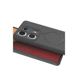 Newface Xiaomi Redmi Note 13 Pro 4G Regal Magsafe Standlı Kapak - Titan Gri