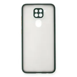 Newface Xiaomi Redmi Note 9 Kılıf Montreal Silikon Kapak - Yeşil