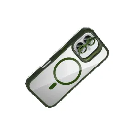 Joko Apple Iphone 17 Remim Lensli Magsafe Standlı Kapak - Koyu Yeşil