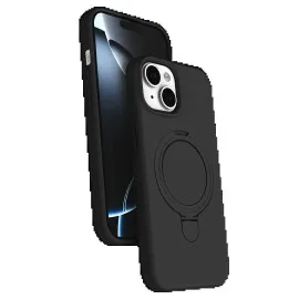 Newface Apple iPhone 15 Regal Magsafe Standlı Kapak - Siyah
