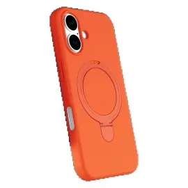 Newface Apple iPhone 17 Regal Magsafe Standlı Kapak - Turuncu