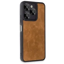 Newface General Mobile Era 50 Kılıf Aras Deri Kapak - Taba