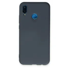 Newface Huawei P20 Lite Kılıf Nano Içi Kadife Silikon - Gri