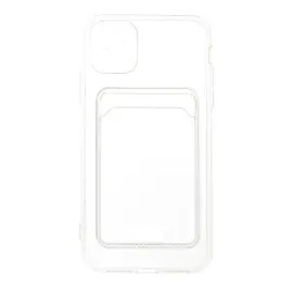 Newface Iphone 11 Kılıf Kart Şeffaf Silikon - Şeffaf