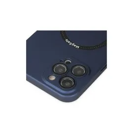 Newface Iphone 12 Pro Kılıf Jack Magneticsafe Lens Silikon - Lacivert