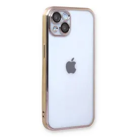Newface Iphone 13 Kılıf Razer Lensli Silikon - Gold