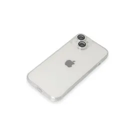 Newface Iphone 14 Kılıf Luko Lens Silikon - Gümüş
