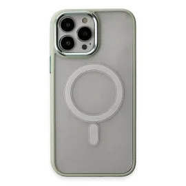 Newface Iphone 15 Pro Kılıf Room Magneticsafe Silikon - Su Yeşili