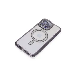 Newface Iphone 15 Pro Max Kılıf Joke Simli Magneticsafe Kılıf - Derin Mor