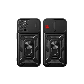 Newface Iphone 16 Pro Kılıf Pars Lens Yüzüklü Silikon - Yeşil