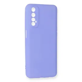Newface Realme 7 Kılıf First Silikon - Lila