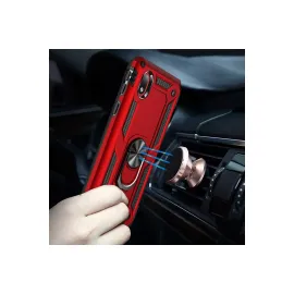 Newface Samsung Galaxy A01 Core Kılıf Sofya Yüzüklü Silikon Kapak - Gold