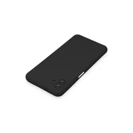 Newface Samsung Galaxy A04 Kılıf Nano Içi Kadife Silikon - Siyah