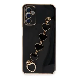 Newface Samsung Galaxy A14 4G Kılıf Esila Silikon - Siyah