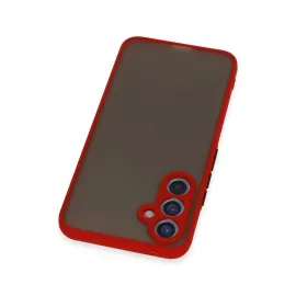 Newface Samsung Galaxy A54 5G Kılıf Montreal Silikon Kapak - Kırmızı