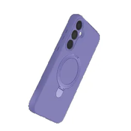 Newface Samsung Galaxy A55 5G Regal Magsafe Standlı Kapak - Lila