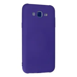 Newface Samsung Galaxy J7 Kılıf Nano Içi Kadife Silikon - Mor
