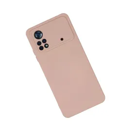 Newface Xiaomi Poco X4 Pro 5G Kılıf Nano Içi Kadife Silikon - Pudra