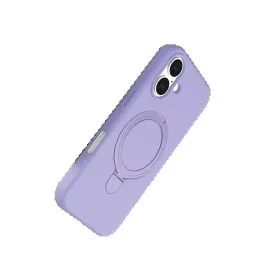 Newface Apple iPhone 16 Regal Magsafe Standlı Kapak - Lila