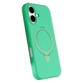 Newface Apple Iphone 17 Regal Magsafe Standlı Kapak - Yeşil