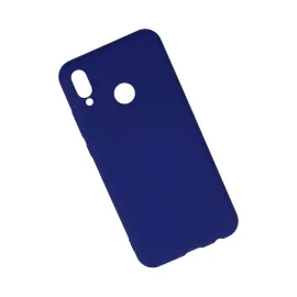 Newface Huawei P20 Lite Kılıf Nano Içi Kadife Silikon - Koyu Mavi