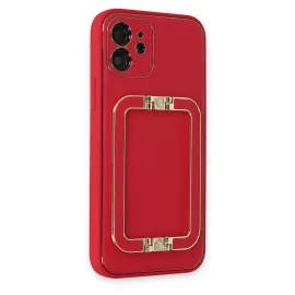 Newface Iphone 12 Kılıf Coco Elit Kapak - Kırmızı