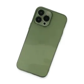 Newface Iphone 13 Pro Kılıf Fly Lens Silikon - Yeşil