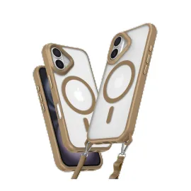 Newface Iphone 16 Plus Kılıf Enka Magsafe Silikon Kılıf - Desert