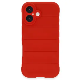 Newface Iphone 16 Plus Kılıf Optimum Silikon - Kırmızı